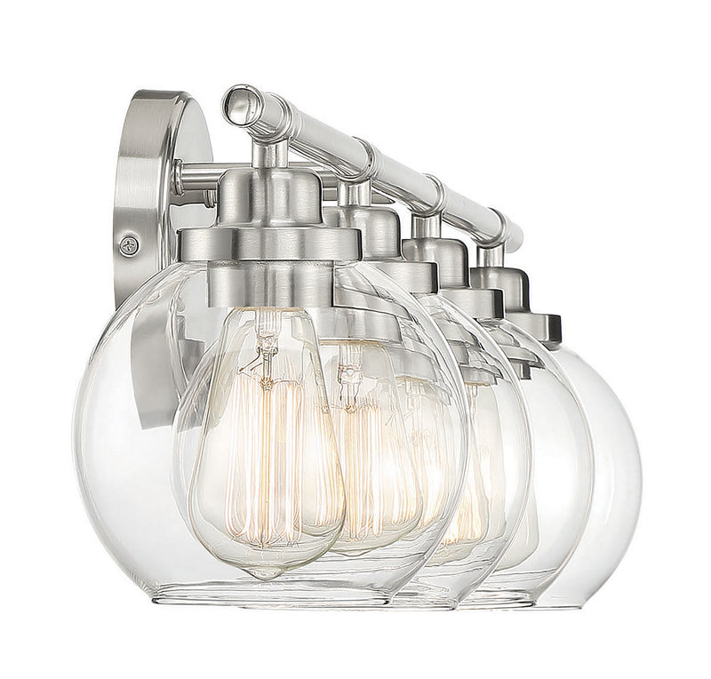 Savoy House 8-4050-4-SN Four Light Bath Bar, Satin Nickel (5)