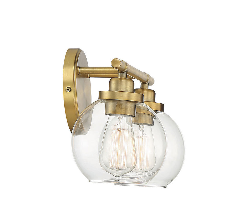 Savoy House 8-4050-2-322 Two Light Bath Bar, Warm Brass (5)