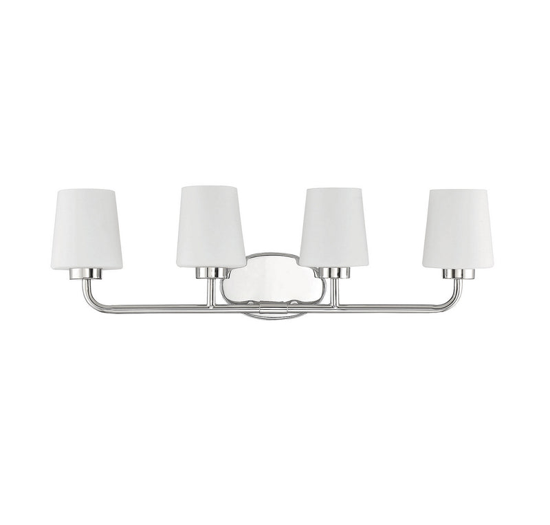 Savoy House 8-4090-4-109 Four Light Bath Bar, Polished Nickel (2)