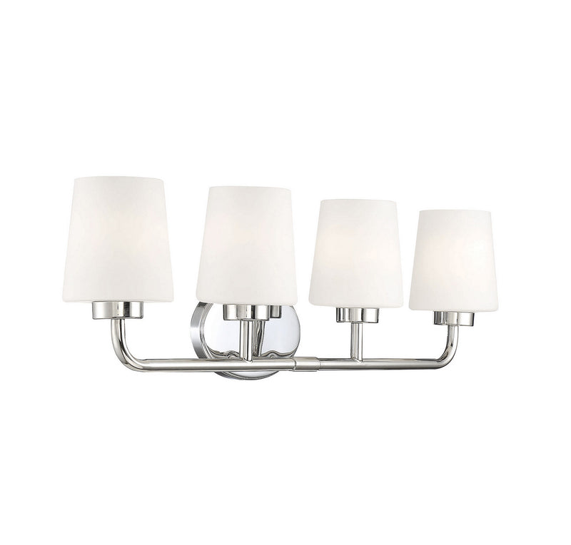 Savoy House 8-4090-4-109 Four Light Bath Bar, Polished Nickel (4)