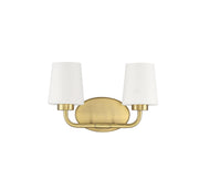 Savoy House 8-4090-2-322 Two Light Bath Bar, Warm Brass (2)