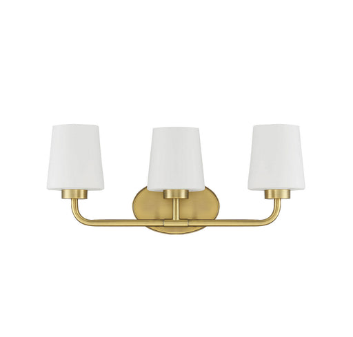 Savoy House 8-4090-3-322 Three Light Bath Bar, Warm Brass (2)