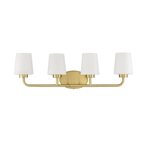 Savoy House 8-4090-4-322 Four Light Bath Bar, Warm Brass (2)