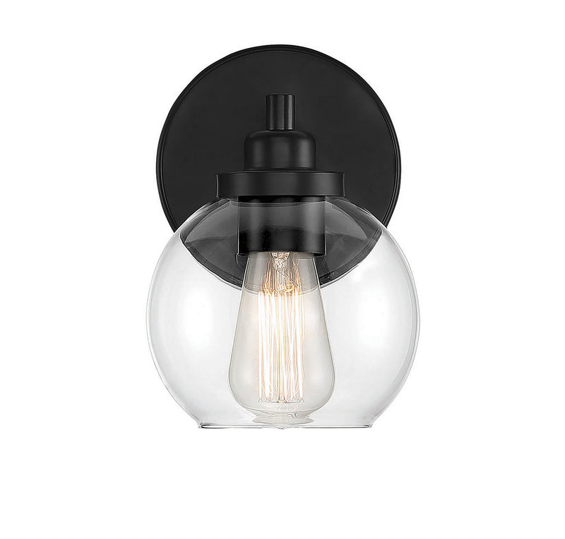 Savoy House 9-4050-1-BK One Light Wall Sconce, Matte Black (5)