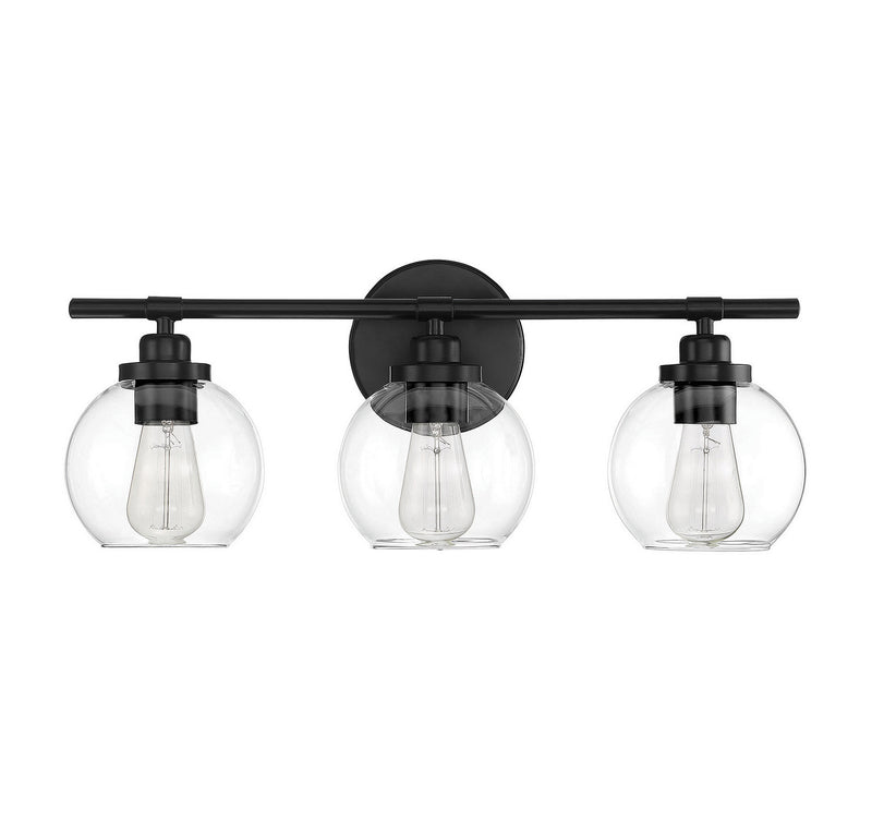 Savoy House 8-4050-3-BK Three Light Bath Bar, Matte Black (2)
