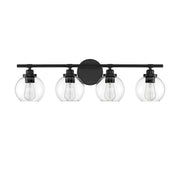 Savoy House 8-4050-4-BK Four Light Bath Bar, Matte Black (2)