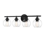Savoy House 8-4050-4-BK Four Light Bath Bar, Matte Black (3)