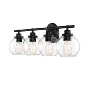 Savoy House 8-4050-4-BK Four Light Bath Bar, Matte Black (4)