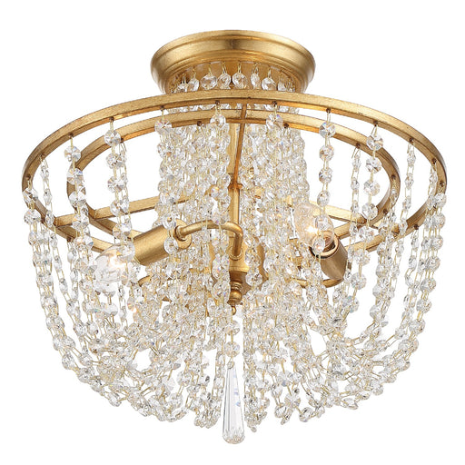 Crystorama ARC-1900-GA-CL-MWP Arcadia Three Light Semi Flush Mount Antique Gold Alternate Image.jpg