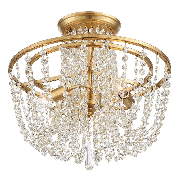 Crystorama ARC-1900-GA-CL-MWP Arcadia Three Light Semi Flush Mount Antique Gold Alternate Image.jpg