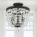 Crystorama 783-BF-CL-S Archer Three Light Semi Flush Mount Black Forged Alternate Image 2.jpg