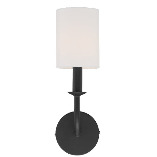 Crystorama BAI-A2101-MK Bailey One Light Wall Sconce Matte Black Alternate Image.jpg