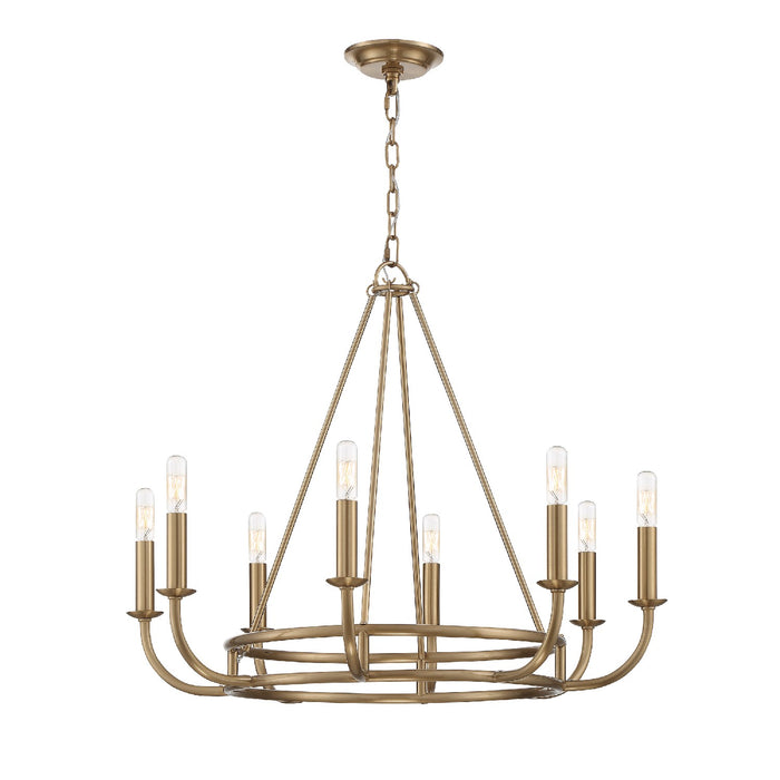 Crystorama BAI-A2108-AG Bailey Eight Light Chandelier Aged Brass Alternate Image.jpg