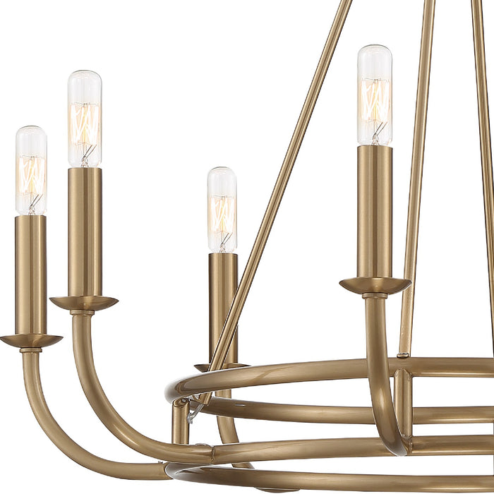 Crystorama BAI-A2108-AG Bailey Eight Light Chandelier Aged Brass Alternate Image 2.jpg