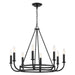 Crystorama BAI-A2108-MK Bailey Eight Light Chandelier Matte Black Alternate Image.jpg