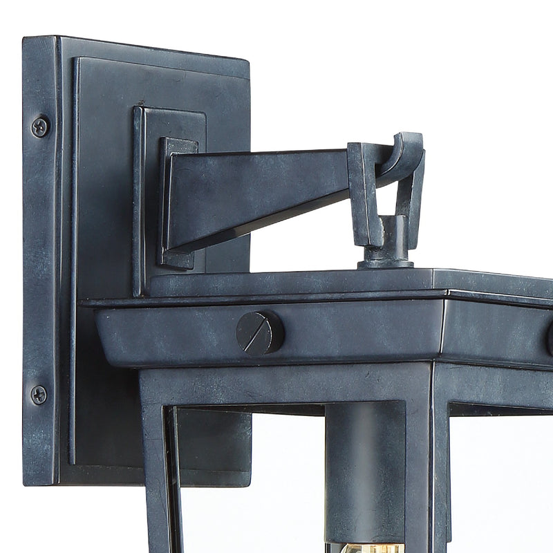 Crystorama BEL-A8061-GE Belmont One Light Outdoor Wall Sconce Graphite Alternate Image 2.jpg