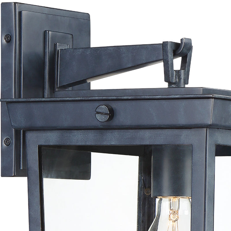 Crystorama BEL-A8062-GE Belmont One Light Outdoor Wall Sconce Graphite Alternate Image 2.jpg