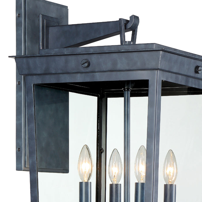Crystorama BEL-A8064-GE Belmont Four Light Outdoor Wall Sconce Graphite Alternate Image 2.jpg