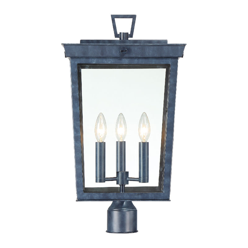 Crystorama BEL-A8069-GE Belmont Three Light Outdoor Post Mount Graphite Alternate Image.jpg