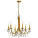 Crystorama 8826-GA-CL-S Bridgehampton Six Light Chandelier Antique Gold Alternate Image.jpg