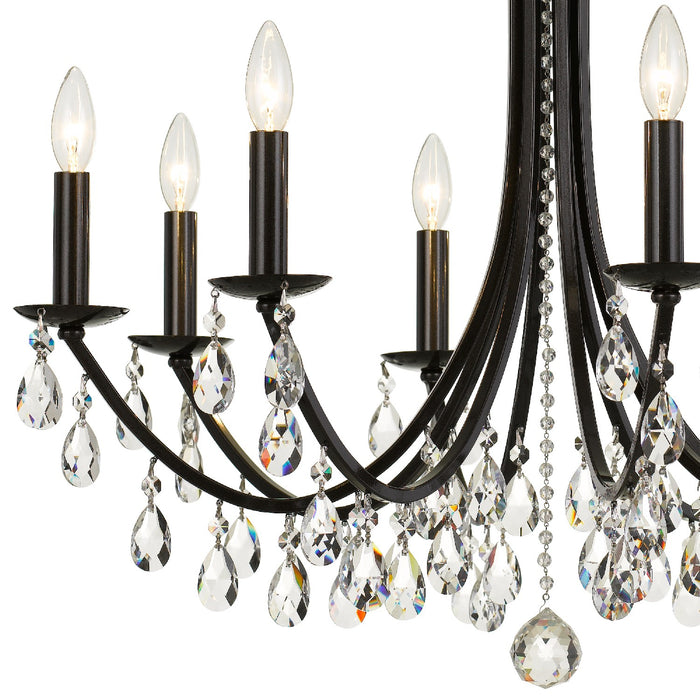 Crystorama 8828-VZ-CL-S Bridgehampton Eight Light Chandelier Vibrant Bronze Alternate Image 2.jpg