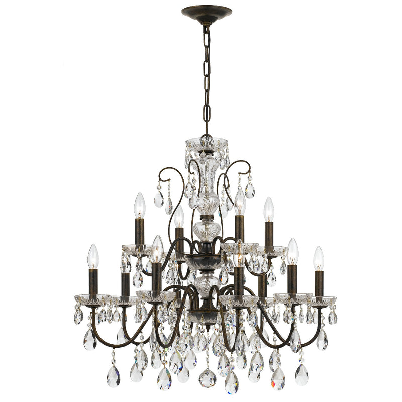 Crystorama 3029-EB-CL-SAQ Butler 12 Light Chandelier English Bronze Alternate Image 2.jpg