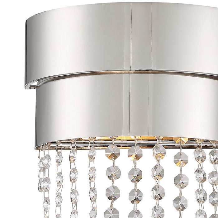 Crystorama CLA-A3202-PN-CL-MWP Clarksen Two Light Wall Sconce Polished Nickel Alternate Image 2.jpg