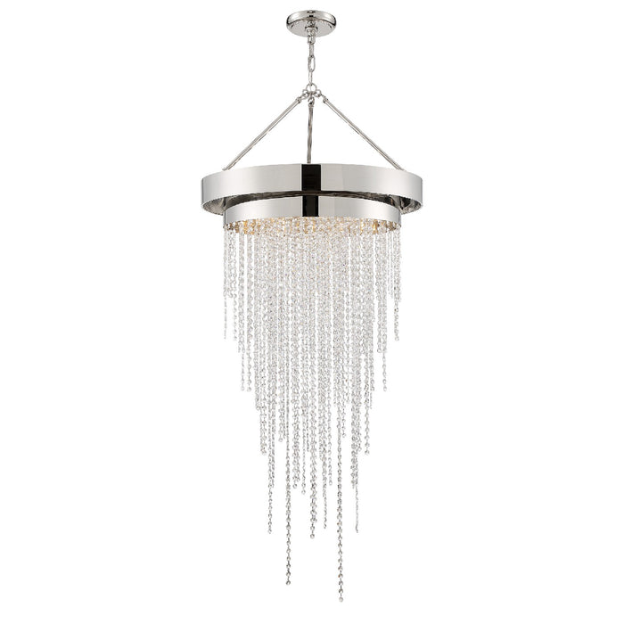 Crystorama CLA-A3207-PN-CL-MWP Clarksen Six Light Chandelier Polished Nickel Alternate Image.jpg