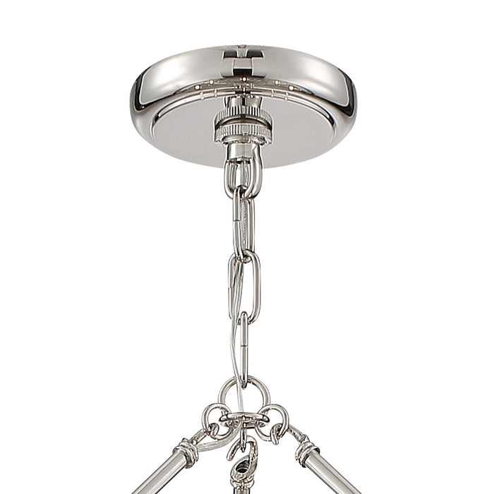 Crystorama CLA-A3207-PN-CL-MWP Clarksen Six Light Chandelier Polished Nickel Alternate Image 4.jpg