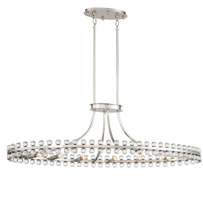 Crystorama CLO-8897-BN Clover 12 Light Chandelier Brushed Nickel Alternate Image.jpg