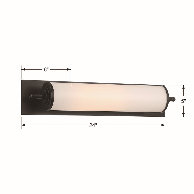 Crystorama FOS-A8051-MK Foster LED Bathroom Vanity Matte Black Alternate Image 4.jpg