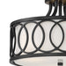 Crystorama 285-MK Graham Three Light Semi Flush Mount Matte Black Alternate Image 2.jpg