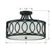 Crystorama 285-MK Graham Three Light Semi Flush Mount Matte Black Alternate Image 4.jpg