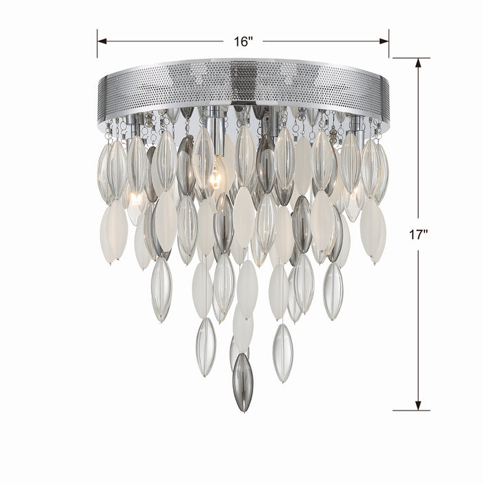 Crystorama HUD-A2214-CH Hudson Four Light Flush Mount Polished Chrome Alternate Image 4.jpg