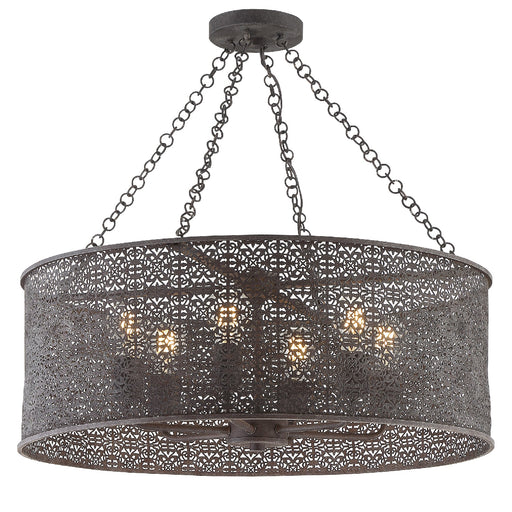 Crystorama JAS-A5016-FB Jasmine Six Light Chandelier Forged Bronze Alternate Image.jpg