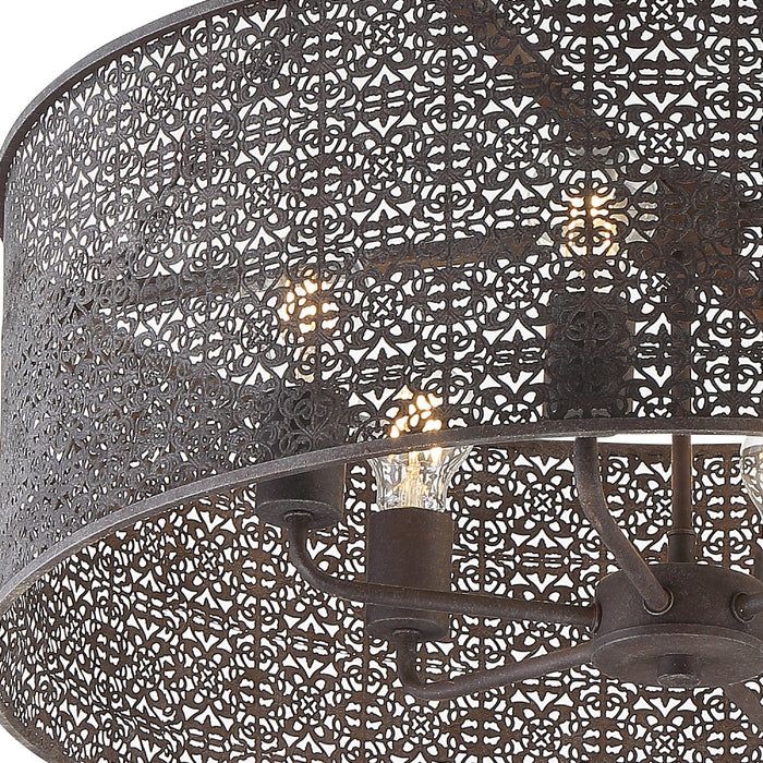 Crystorama JAS-A5016-FB Jasmine Six Light Chandelier Forged Bronze Alternate Image 2.jpg