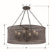 Crystorama JAS-A5016-FB Jasmine Six Light Chandelier Forged Bronze Alternate Image 4.jpg