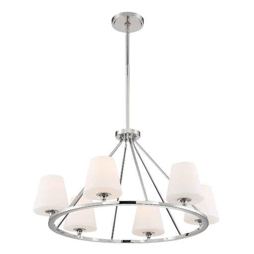 Crystorama KEE-A3006-PN Keenan Six Light Chandelier Polished Nickel Alternate Image.jpg