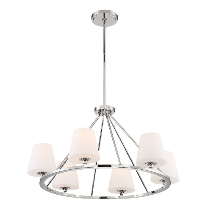 Crystorama KEE-A3006-PN Keenan Six Light Chandelier Polished Nickel Alternate Image.jpg