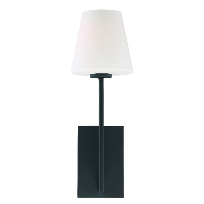 Crystorama LEN-250-OP-BF Lena One Light Wall Sconce Black Forged Alternate Image.jpg