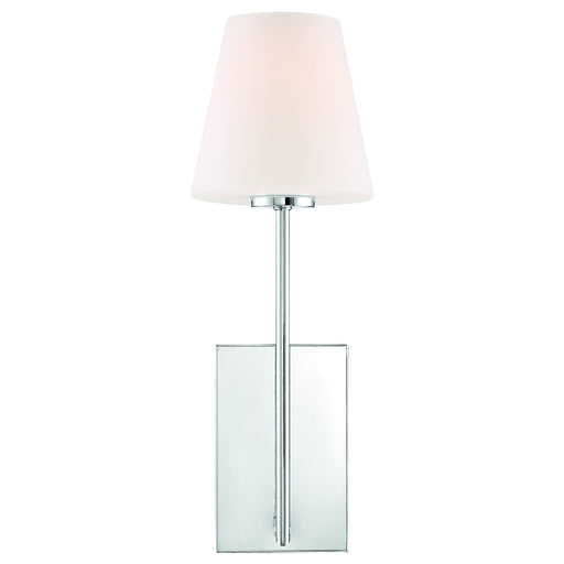 Crystorama LEN-250-OP-CH Lena One Light Wall Sconce Polished Chrome Alternate Image.jpg