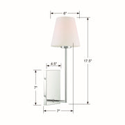 Crystorama LEN-250-OP-CH Lena One Light Wall Sconce Polished Chrome Alternate Image 4.jpg