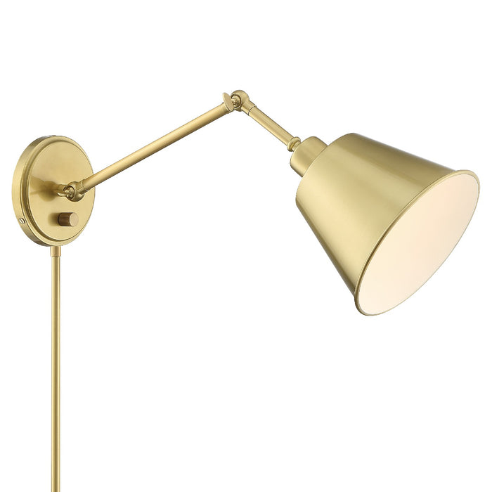 Crystorama MIT-A8020-AG Mitchell One Light Wall Sconce Aged Brass Alternate Image 2.jpg