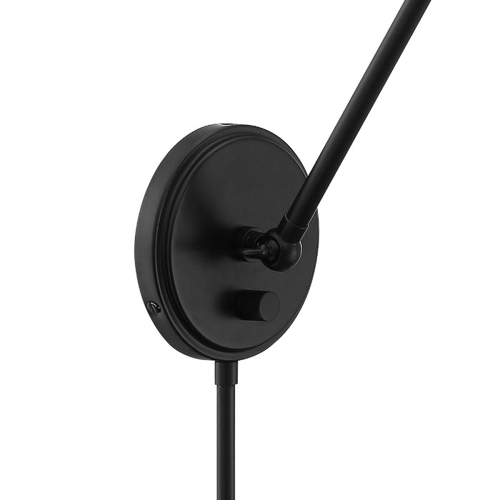 Crystorama MIT-A8020-MK Mitchell One Light Wall Sconce Matte Black Alternate Image 2.jpg