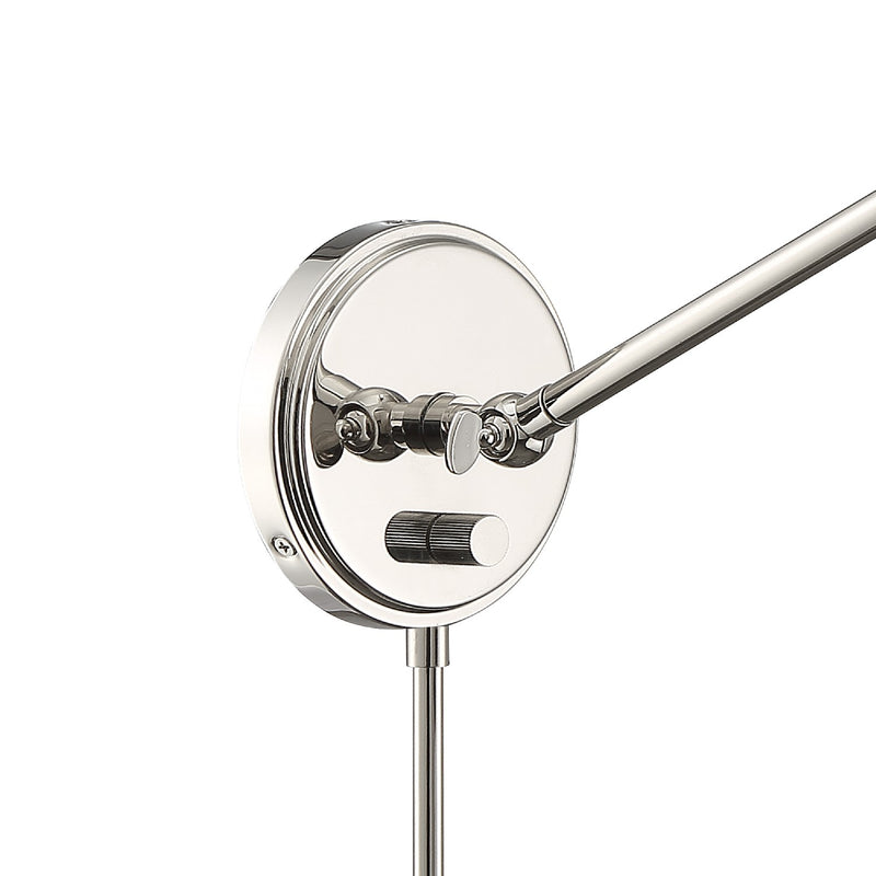 Crystorama MIT-A8020-PN Mitchell One Light Wall Sconce Polished Nickel Alternate Image 2.jpg