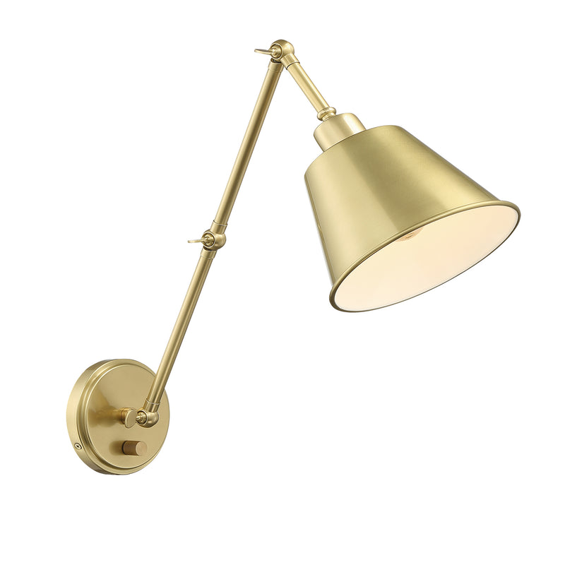 Crystorama MIT-A8021-AG Mitchell One Light Wall Sconce Aged Brass Alternate Image.jpg
