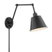 Crystorama MIT-A8021-MK Mitchell One Light Wall Sconce Matte Black Alternate Image 2.jpg