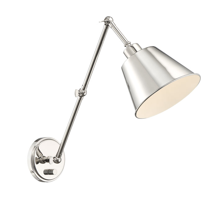 Crystorama MIT-A8021-PN Mitchell One Light Wall Sconce Polished Nickel Alternate Image.jpg
