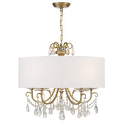 Crystorama 6625-VG-CL-MWP Othello Five Light Chandelier Vibrant Gold Alternate Image 2.jpg