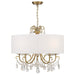 Crystorama 6625-VG-CL-SAQ Othello Five Light Chandelier Vibrant Gold Alternate Image 2.jpg